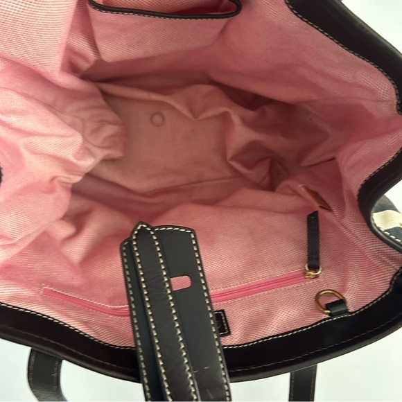 Dooney & Bourke Giraffe Print Canvas Bag - Picture 6 of 7